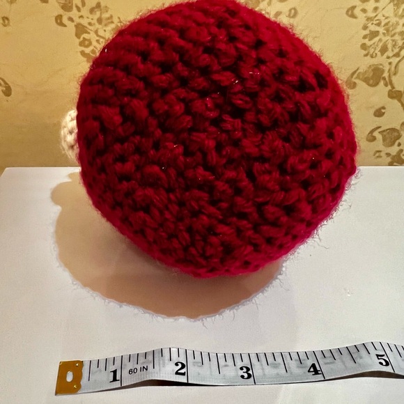 Hand Crocheted Santa Gnome 8 Inches Tall Christmas Decor! - Picture 7 of 7